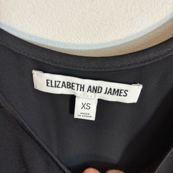 ELIZABETH & JAMES Sz XS Sccop Neck Beaded Clusters Sleeveless Lined Mini Dress - Picture 6 of 15